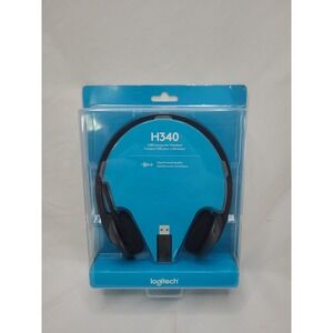 Logitech H340 Wired USB Computer Headset - Black‎ - NEW